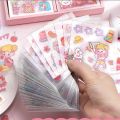 10/100Pcs Kawaii Stickers PET Pattern Cartoon Scrapbooking Cute Sticker DIY Handbook Stickers Decoration Stationery Supplies. 