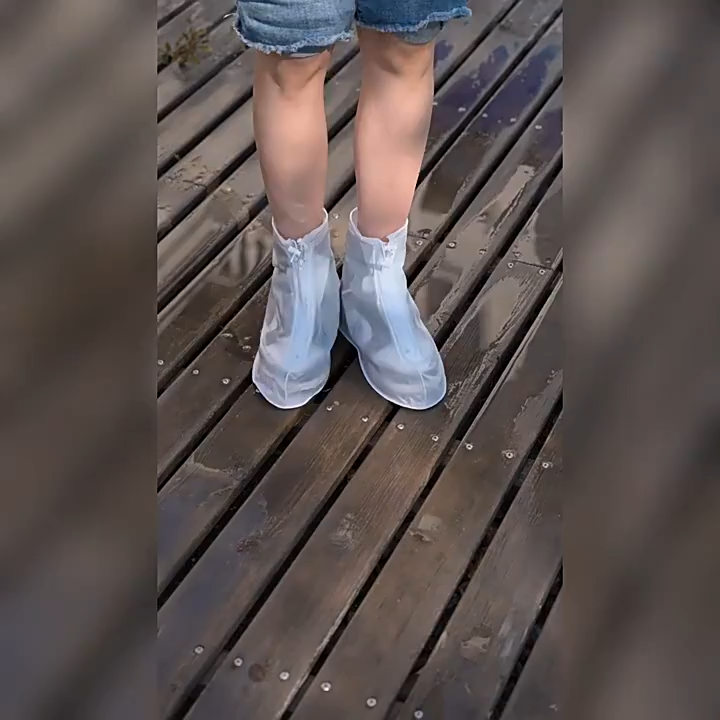 （preorder）Waterproof Shoe Covers, Non-Slip and Wear-Resistant Rain Shoe Covers for Men and Women, Rainproof Shoe Covers, Zipper Style Pvc Shoe Covers Wholesale