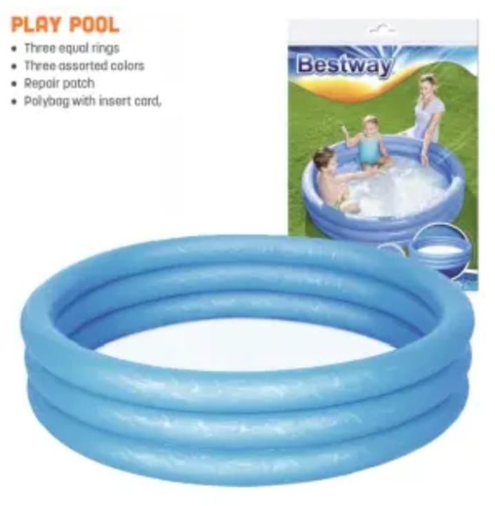 Bestway  Kids Paddling Pool Inflatable Water BESTWAY  Inflatable Baby Pool Bathtub For Kids Inflatable Kids Bath Tub For Children Ring pool kids swimming pool | Baby swimming pool tub KIDS POOLS 24 x 6 swimming pool gift for kids Inflatable Swimming Pool
