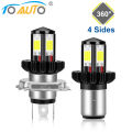 4000LM Motorcycle Headlight LED BA20D H6 H4 Bulbs Hi Lo beam Moto LED Motorbike Headlight Lamp 6000K White 12V.