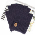 Fashion Knitted Half finger gloves warm autumn winter men women casual gloves for work writting or touch screen.