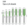 6MM 6.35MM Shank Straight Bit Router Bit Carbide Cutters for Woodworking Milling Cutter Bit Face Mill Wood Cutters End Mill. 