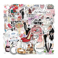 50Pcs Wedding Stickers Bride Just Married DIY Stickers Scrapbooking Phone Luggage Skateboard Waterproof Graffiti Decals.