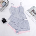2026 Lace Pijama Dot Print Women's Pajama Sets V-Neck Stretch Satin Sexy Lingerie Sleepwear Pajamas Home Wear Nightwear Clothing. 