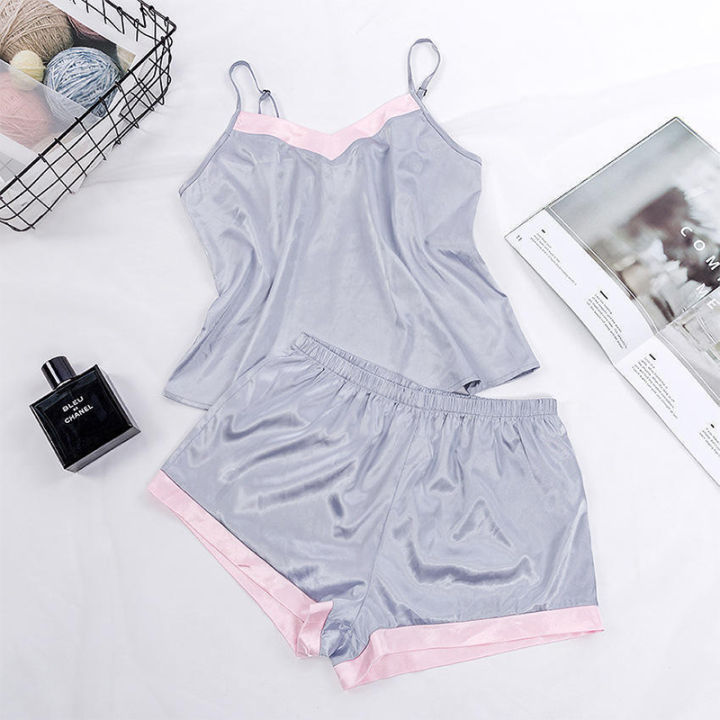 2026%20Lace%20Pijama%20Dot%20Print%20Women's%20Pajama%20Sets%20V-Neck%20Stretch%20Satin%20Sexy%20Lingerie%20Sleepwear%20Pajamas%20Home%20Wear%20Nightwear%20Clothing%20-%20Image%206