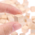 200PCS Unfinished Blank Mini DIY Wooden Square Blocks 1cm Wood Solid Cubes for Woodwork Craft Kids Toy Puzzle Making Material. 