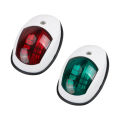 Yacht Navigation Light Waterproof LED Marine Sounding Light Navigation Light Red and Green Marine Light 12V 24V 2 PCS. 