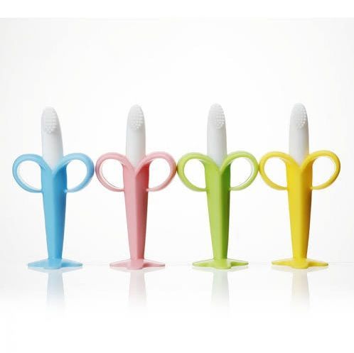 Baby Silicone Banana Teether for Babies – Baby Banana Teether – Banana Tooth Brush