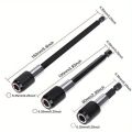 1/3pcs Magnetic Drill Bit Extension Set, Quick Release & Universal Impact Electric Motor Drill Bit Holder, Durable Tool. 