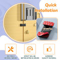 Baby Safety French Fridge Door Lock, Childproof Double Door Refrigerator Lock, Cabinet Cupboard Lock for Toddlers. 