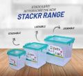 ORIENT STORAGE BOXES 3 PIECES UNBREAKABLE STACKABLE LOCKABLE STORABLE. 