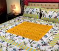 Embroidered Patch Work King Size BedSheet - High Quality - Cotton Double Bedsheet Embroided. 