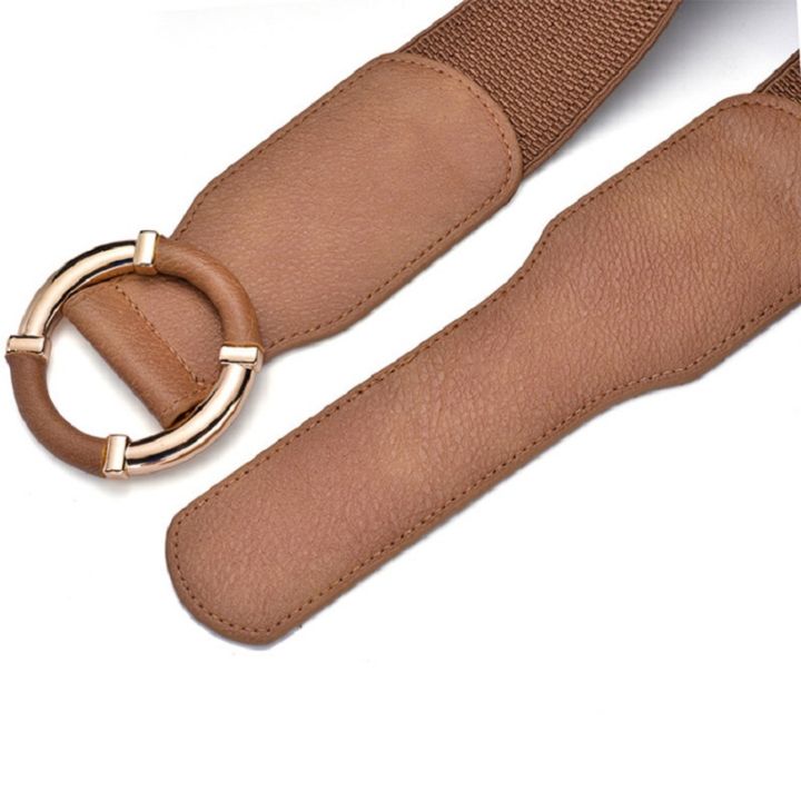Women's%20Elastic%20Belt%20Corset%20Women%20Waist%20Belts%20Trend%20Gold%20Circle%20Buckle%20Waistband%20High%20Quality%20Stretch%20Wide%20Black%20Belt%20DT072%20-%20Image%203