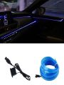 Car Led RGB Ambient Light Strip 1/3/5M Control USB Fiber Optic Neon Lamp Auto Interior Led Decoration Lights.