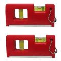 Magnetic Pocket Level, Magnet Spirit Bubble Leveler for Determining Horizontal and Vertical Plane, 1 Pieces. 