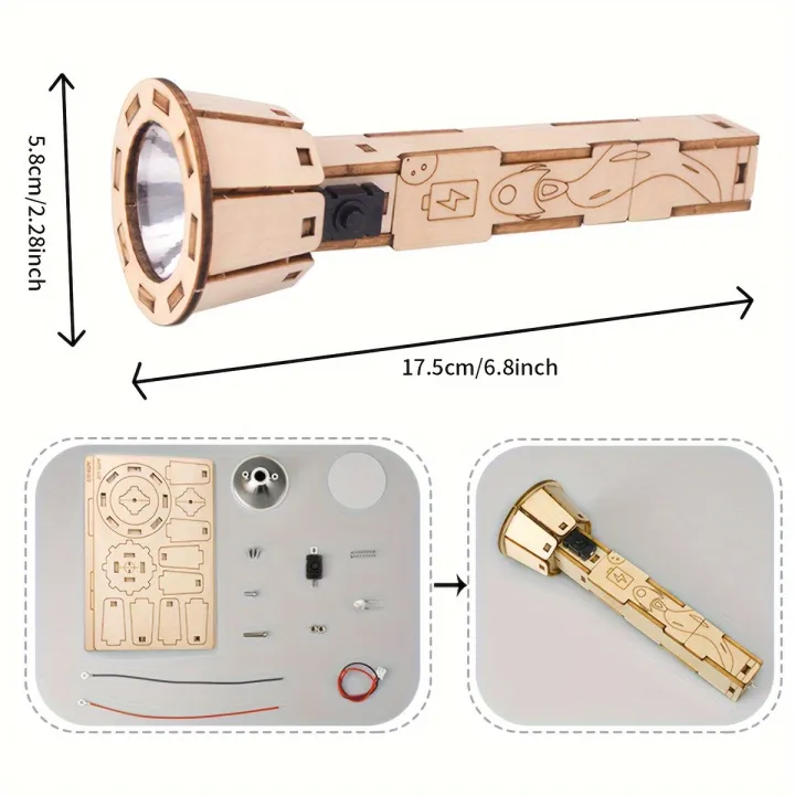 3D%20Wooden%20Puzzle%20Flashlight%20Model%20Kits%20DIY%20Small%20Production%20Set%20for%20%20Physics%20Science%20Experiments%20-%20Image%202