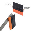 1Pc Carbon Fiber Film Magnetic Squeegee Vinyl Car Wrap Window Tint Magnet Scraper with Scratch-free Suede Felt Car Wrapping Tool.