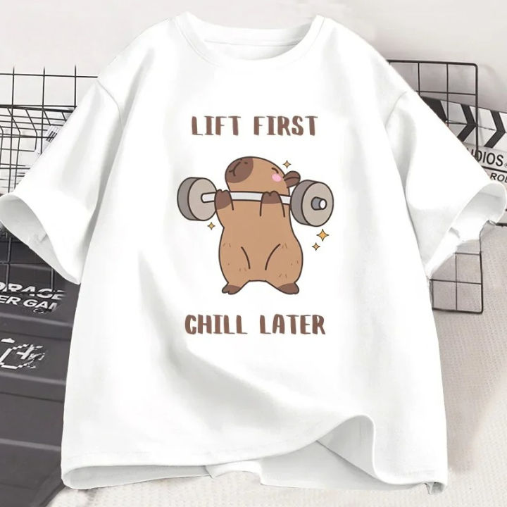 Capybara%20Gym%20T-Shirt%20Women%20Sports%20Tee%20Workout%20Fitness%20T%20Shirt%20Top%20Unisex%20Softstyle%20Women%20Tshirt%20Clothes%20Women%20Clothing%20-%20Image%202