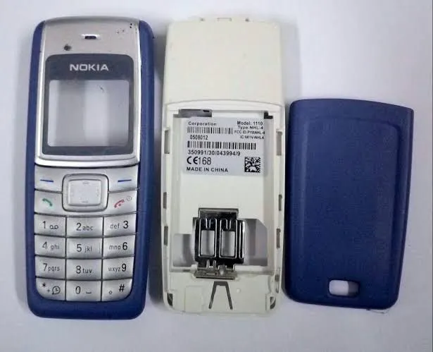 Full Body Housing Back, Body Panel for Nokia 1110 -Blue