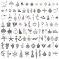 100 random style alloy small pendant DIY small accessories accessories Bracelet necklace pendant key ring accessories pendant. 
