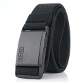 Fashion Nylon Belt  Magnetic Buckle Adjustable Belts For Men Elastic Belts High Quality Wear-resistant. 