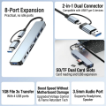 【2in1】 FunBug USB Hub 3.0 (4 Port, 7 Port & 8 Port ) Aluminium Alloy | High-Speed USB Port Extender & Multi-Port Splitter Adapter for PC Laptop & Mobile OTG | Ultra-Slim USB Extension for Windows, Android, Gaming Mouse & Keyboard - Black. 