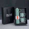 stainless steel hot & Cold thermos bottle with 3 cups. 