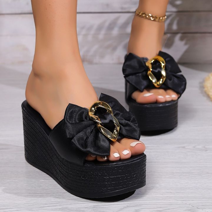 Women Wedges Sandals 2026 New Summer Women Slip on High-heeled Fashion Woman Shoes Comfortable Flower Outdoor Platform Sandals