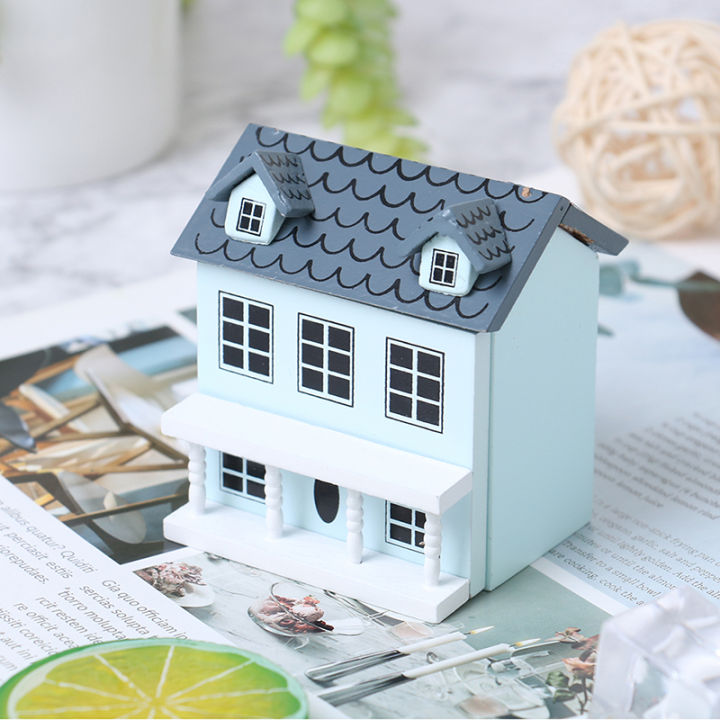 1:12%20Dollhouse%20Miniature%20Wooden%20Little%20House%20Model%20Lovely%20Villa%20Doll%20House%20Decor%20-%20Image%207