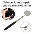 50mm Detection Folding Mirror 360° Rotating Reflector Universal Auto Repair Tool Accessory Telescopic Bottom Inspection Mirror. 