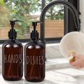Hand & Dish Soap Dispenser, 2 Pack Large Capacity, Perfect for Bathroom & Kitchen, Kitchen Dish Washing Liquid Bottles. 