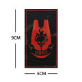 Gesh ODST embroider Hook and loop patch Hell Paratrooper Reflective Badge Game Tactical Morality Badge Household Outsourcing patches phone case. 