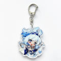 Gesh Game Genshin Impact Keyring Cosplay Emilie Mualani Kinich Two sided Acrylic Pendant Props Keychain Accessoories Key Chain phone case.