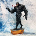 30cm Avengers GK villain Spider Man Venom shrunken version living room computer ornament toy pvc model boxed hand puppet.