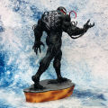 30cm Avengers GK villain Spider Man Venom shrunken version living room computer ornament toy pvc model boxed hand puppet.