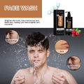 Men Facial Wash Lotion Clean Pores Exfoliate Acne Blackhead Removal Oil Control Moisturize Lighten Improve Dull Cleansing Cream. 