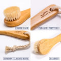 1Pc Beauty Skin Care Brush Face Cleansing Brush Soft Natural Bamboo Hair Facial Cleansing Massage Portable Wash Deep Clean Face.
