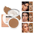 3D Bronzers Matte Wheat Contour Powder Palette Facial Makeup Natural Highlights Contouring Modification Waterproof Long Lasting. 