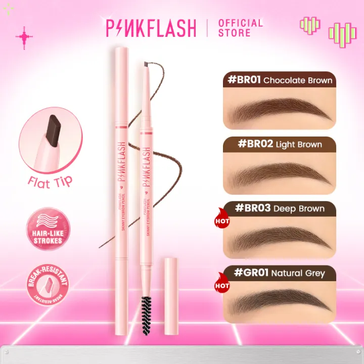 PINKFLASH%204%20Colors%20Ultra%20Fine%20Eyebrow%20Pencil%20Waterproof%20Long%20lasting%20Natural%20Eyebrow%20Enhancers%20Eye%20Brow%20Liner%20Makeup%20Cosmetics%20-%20Image%202