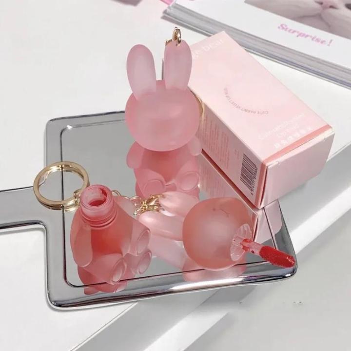 Monologuee%20Cute%20Rabbit%20Matte%20Velvet%20Lip%20Glaze%20Summer%20Lovely%20Bunny%20Keychain%20Lip%20Mud%20Matte%20Texture%20Lipstick%20Pink%20Red%20Lip%20Gloss%20Tint%20Cosmetic%20phone%20case%20-%20Image%205