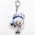 Gesh Game Genshin Impact Keyring Cosplay Emilie Mualani Kinich Two sided Acrylic Pendant Props Keychain Accessoories Key Chain phone case.