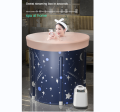 Bathtub for Adult Bath Bucket DIA 70 CM Bathroom Ice Bath Winter Shower Bathing Artifact Free Installation. 