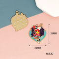 Gesh Fantasy Anime Hazbin Hotel Charm Cartoon Enamel Charms DIY Accessories Earrings Necklace Key Chain Pendant Jewelry Accessories phone case.