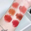 Monologuee Cute Rabbit Matte Velvet Lip Glaze Summer Lovely Bunny Keychain Lip Mud Matte Texture Lipstick Pink Red Lip Gloss Tint Cosmetic phone case.