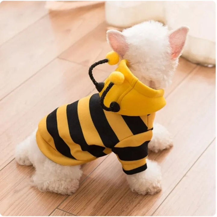 Gesh Pet Halloween Costume Honey Bee Role Play Hoodie with Buckle or Not Dogs Cats Party Cosplay Funny Outfit Clothes Dog Hoodies phone case