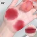 Monologuee Cute Rabbit Matte Velvet Lip Glaze Summer Lovely Bunny Keychain Lip Mud Matte Texture Lipstick Pink Red Lip Gloss Tint Cosmetic phone case.