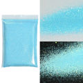 In blue In 10g/bag Rubbing Nail Powder Holographic Extra Fine Glitter Mirror Chrome Pigment Dust UV Gel Polish Nail Art Decoration phone case. 