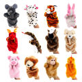 12 Zodiac Hand Puppet Stuffed Animal Muppet Finger Glove Plush Doll Toy Parent Child Early Learning Educational Role Play Props. 