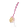 1pc Long Wooden Handle Body Brushes Optimal Body Care Back Cream Aid Brushes For Bathroom Shower Body Cleaning White Brush Head. 