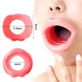 Silicone Rubber Face Slimmer Exercise Mouth Piece Muscle Anti Wrinkle Lip Trainer Mouth Massager Exerciser Mouthpiece Face Care.